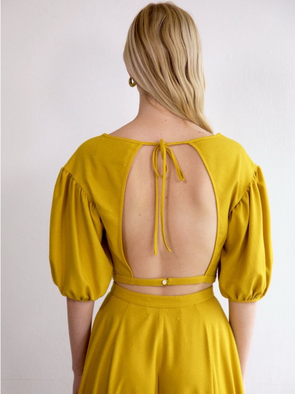 Town Clothes raw silk quince blouse S